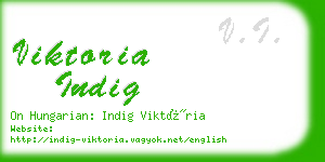 viktoria indig business card